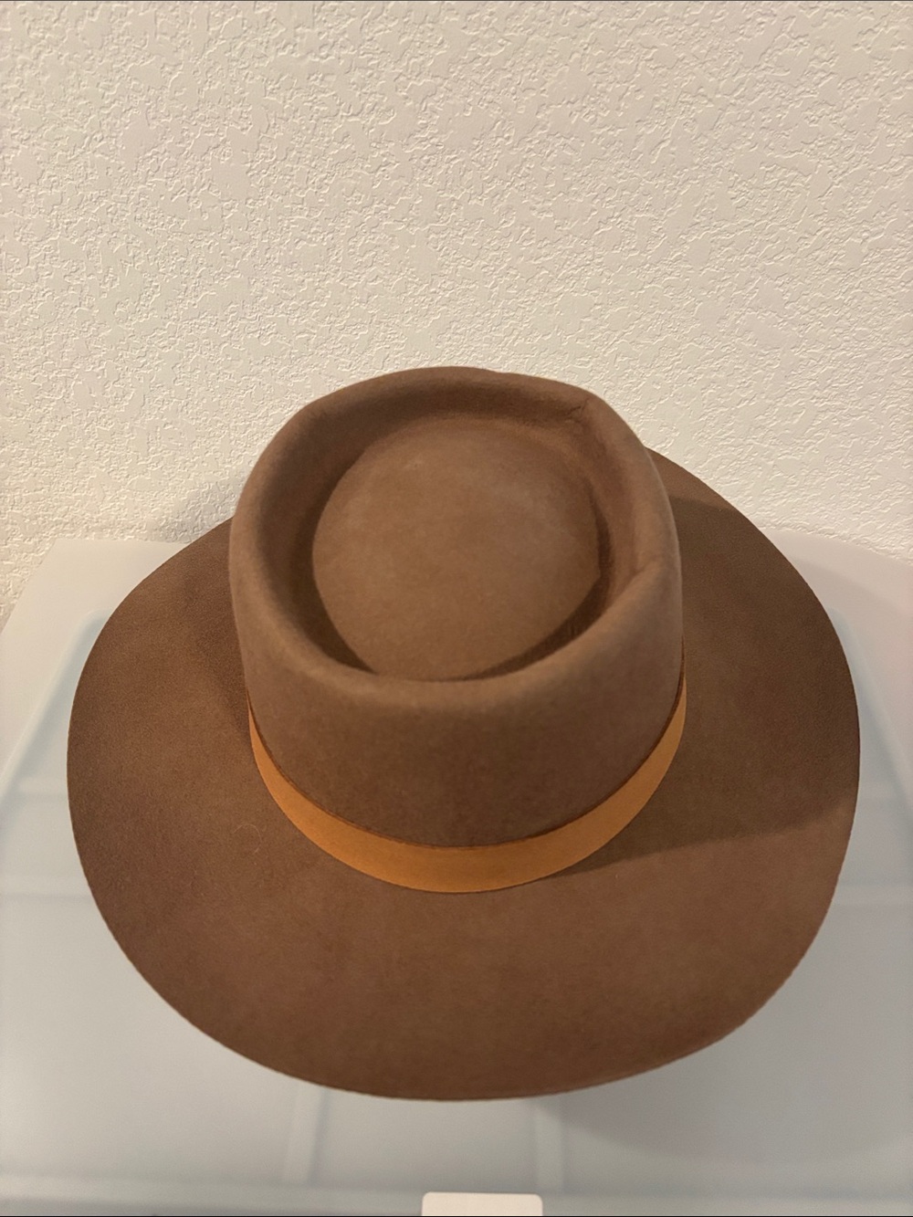 Lack of Color Mirage Boater Dusty brown XXL dipped crown genuine suede band NWT